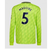 Fotbalové Dres Manchester United Harry Maguire #5 Alternativní 2022-23 Dlouhý Rukáv